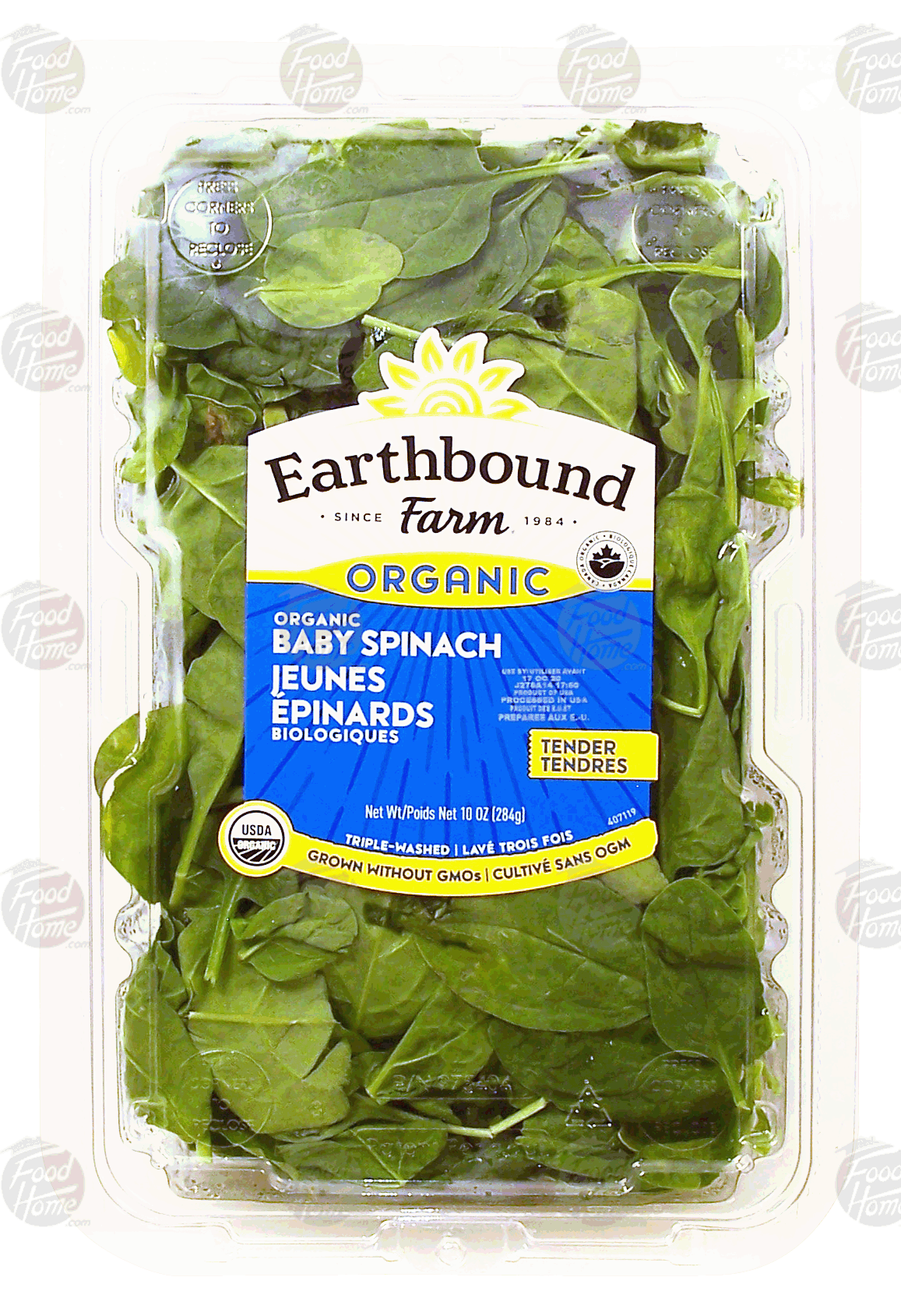 Earthbound Farm organic baby spinach, triple-washed Full-Size Picture